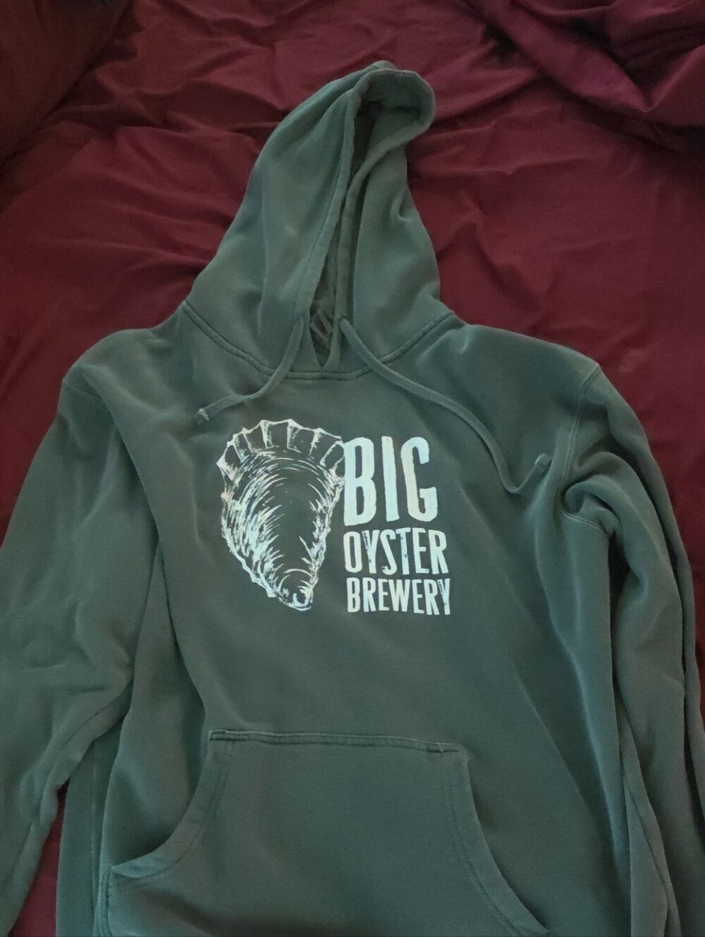 Big Oyster Brewing Pullover Hoodie - Gray